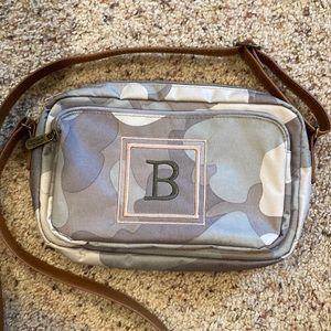 31 All Zipped Up Monogrammed Camouflage Crossbody